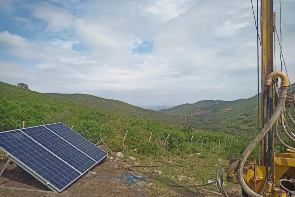 Bombeo solar en zona serrana